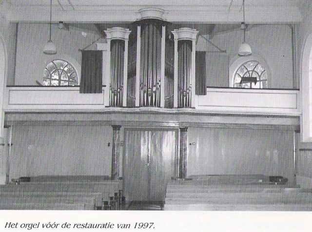 Het orgel voor de restauratie van 1997.